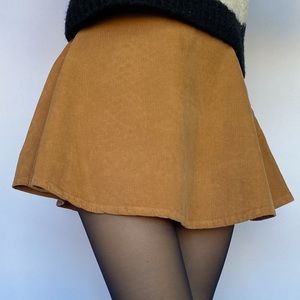 American Apparel corduroy skater skirt